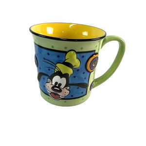 Disney Store Goofy 3D Mug Ceramic Character Cup Green Heavy Duty